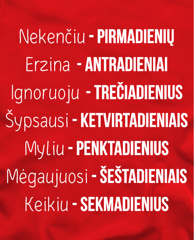 Nekenčiu pirmadieniu